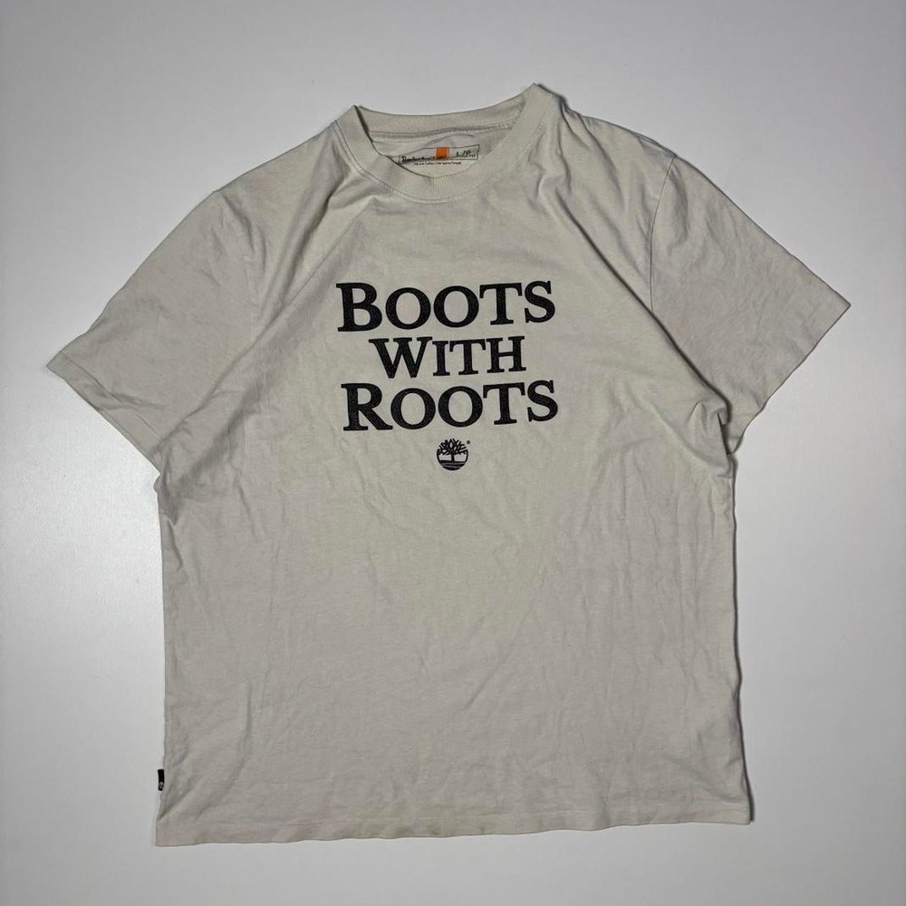 2000s Timberland Boots With Roots Graphic T-Shirt - L